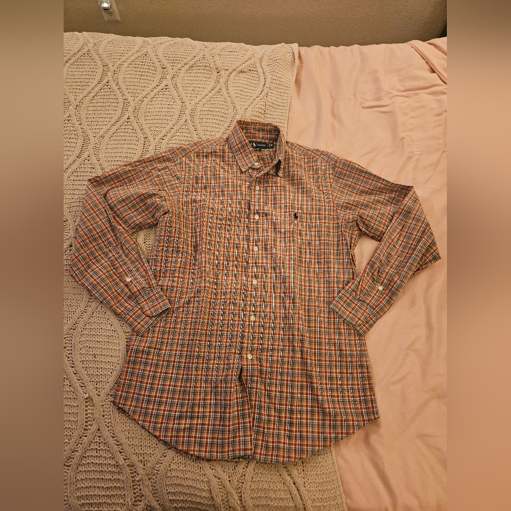 Ralph Lauren Red and Blue Plaid Shirt‎